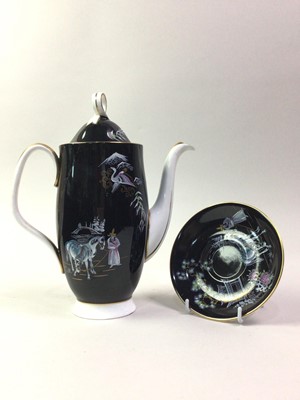 Lot 10 - ROYAL ALBERT NIGHT AND DAY PART COFFEE SERVICE