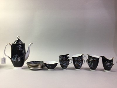 Lot 10 - ROYAL ALBERT NIGHT AND DAY PART COFFEE SERVICE