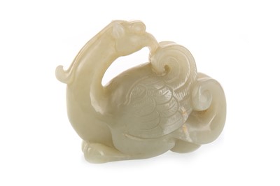 Lot 903 - CHINESE CARVED JADE FIGURE