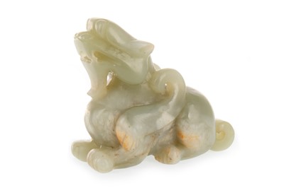 Lot 904 - CHINESE JADE MYTHICAL BEAST