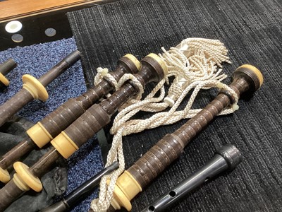 Lot 1055 - SET OF BAGPIPES