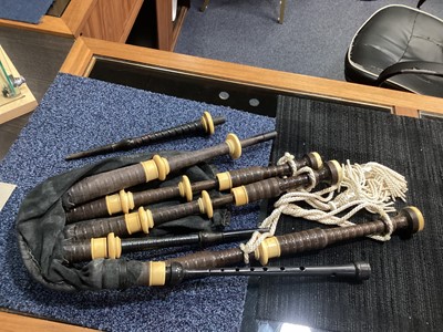 Lot 1055 - SET OF BAGPIPES