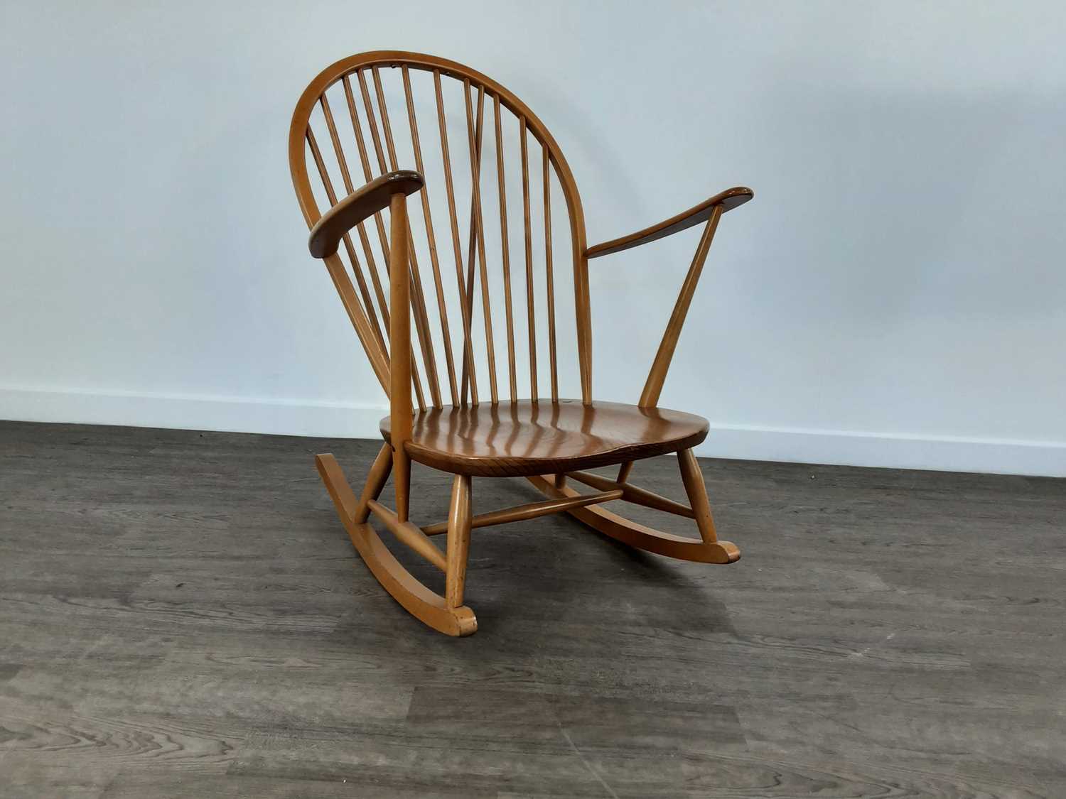 Lot 123 - ERCOL WINDSOR ROCKING CHAIR