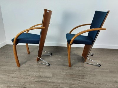 Lot 67 - WESTNOFA OF NORWAY, PAIR OF CHROME AND BENTWOOD ARMCHAIRS
