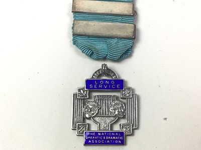 Lot 60 - SILVER NATIONAL OPERATIC & DRAMATIC LONG SERVICE MEDAL