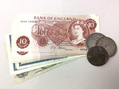 Lot 196 - COLLECTION OF BANKNOTES AND COINS