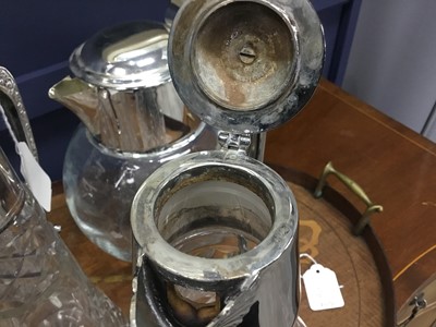 Lot 160 - MAPPIN & WEBB SILVER PLATED CLARET JUG