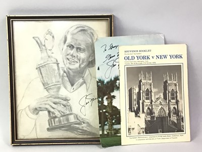 Lot 178 - TENNIS AND GOLFING INTEREST, SIGNED ITEMS