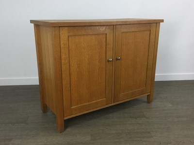 Lot 237 - MODERN OAK TWO DOOR CUPBOARD