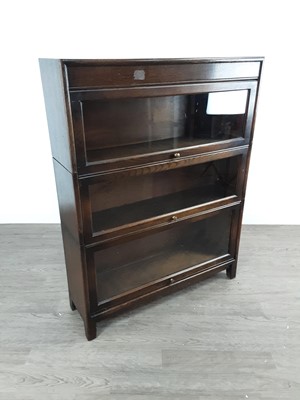 Lot 240 - OAK SECTIONAL BOOKCASE