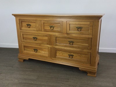 Lot 243 - MODERN OAK CHEST OF DRAWERS