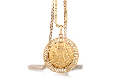 Lot 469 - OUR LADY PENDANT ON CHAIN