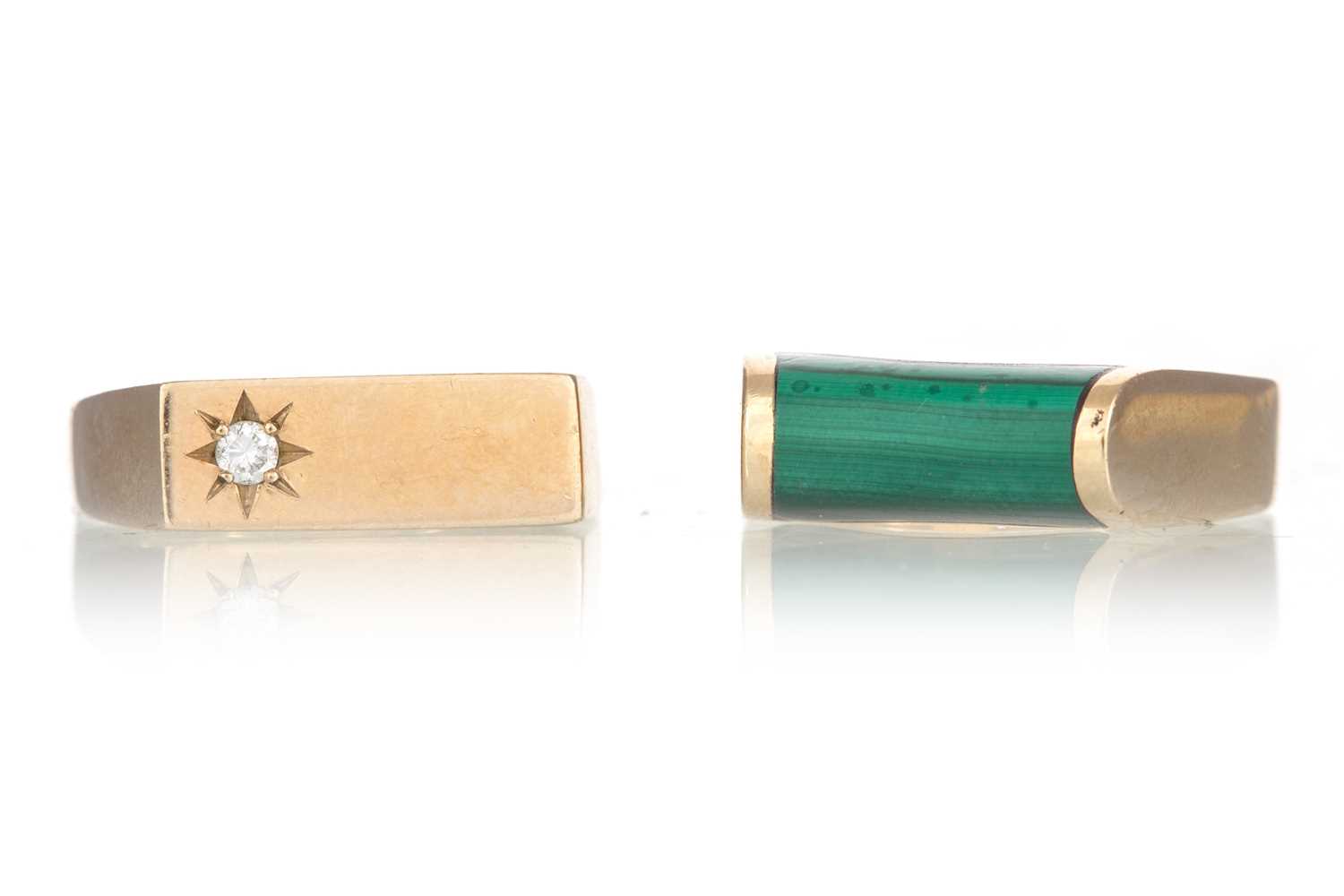 Lot 478 - TWO GOLD RINGS