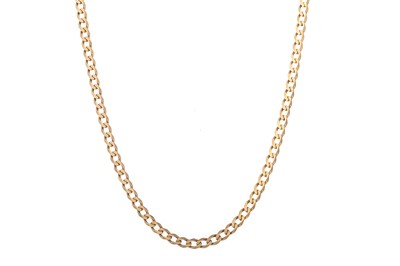 Lot 510 - GOLD CURB LINK CHAIN