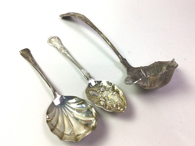 Lot 255 - PAIR OF SMALL SILVER SPOONS