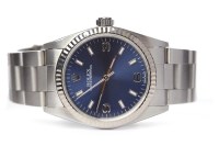 Lot 811 - MID SIZE ROLEX OYSTER PERPETUAL STAINLESS...