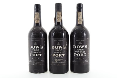 Lot 119 - 3 BOTTLES OF DOW'S 1966 VINTAGE