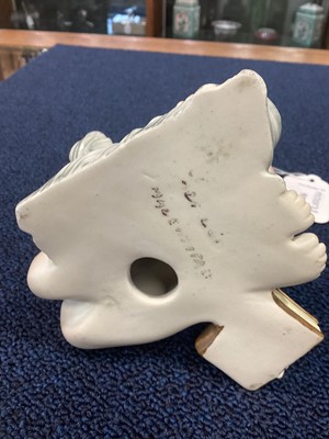 Lot 91 - HELEN KONIG SCAVINI (ITALIAN, 1886-1974) FOR LENCI, DONNA CON CAGNOLINO (WOMAN WITH PUPPY)