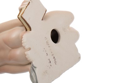 Lot 91 - HELEN KONIG SCAVINI (ITALIAN, 1886-1974) FOR LENCI, DONNA CON CAGNOLINO (WOMAN WITH PUPPY)