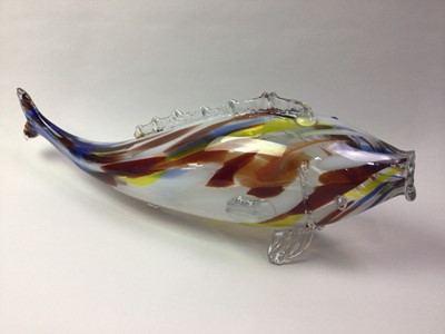 Lot 336 - GLASS MODEL OF A FISH