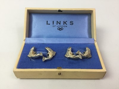 Lot 343 - PAIR OF LINKS OF LONDON SILVER CUFFLINKS