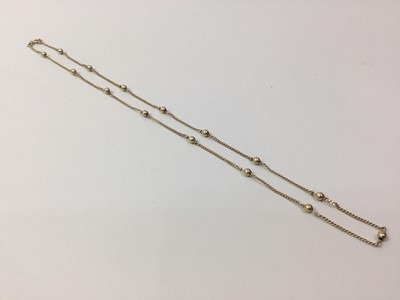 Lot 354 - NINE CARAT GOLD LINK NECKLACE