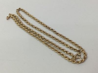 Lot 357 - NINE CARAT GOLD CHAIN