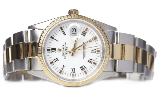 Lot 830 - GENTLEMAN'S ROLEX OYSTER PERPETUAL DATE BI...
