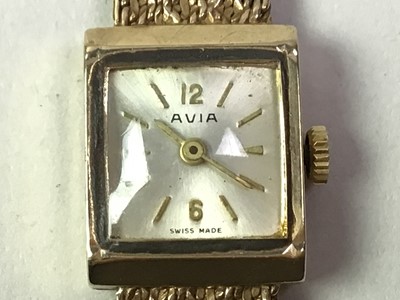 Lot 367 - NINE CARAT GOLD WATCH