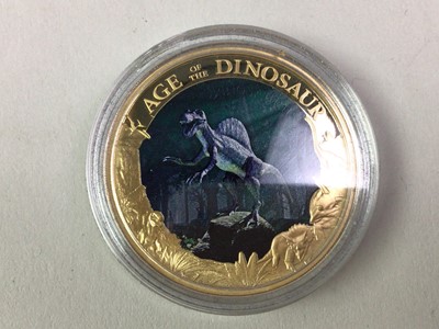 Lot 387 - THE AGE OF DINOSAURS COIN SET