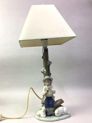 Lot 416 - THREE NAO FIGURAL TABLE LAMPS