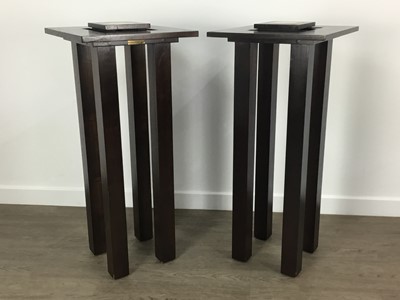 Lot 469 - PAIR OF MODERN PLANT STANDS