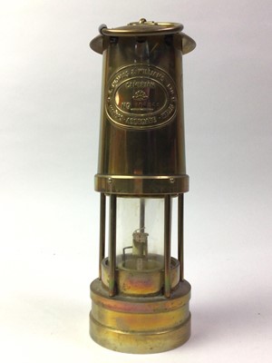 Lot 417 - THREE BRASS MINERS LAMPS