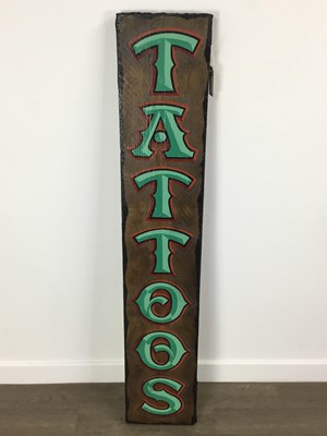 Lot 436 - TATTOOS SIGN