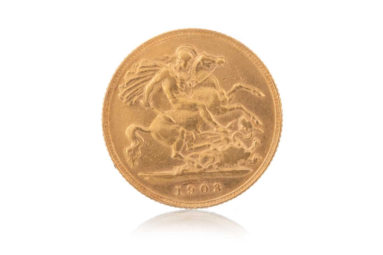 Lot 74 - EDWARD VII GOLD HALF SOVEREIGN