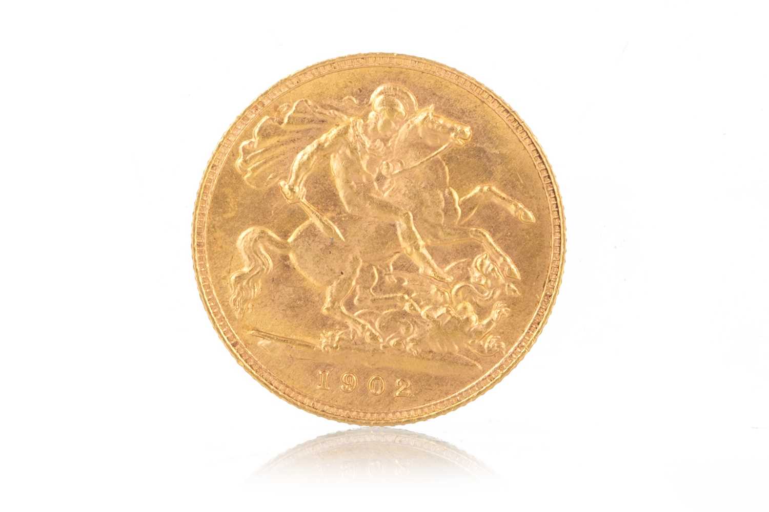 Lot 75 - EDWARD VII GIOLD HALF SOVEREIGN