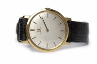 Lot 856 - GENTLEMAN'S OMEGA GOLD PLATED MANUAL WIND...