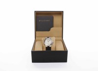 Lot 873 - MID SIZE BULGARI LIMITED EDITION STAINLESS...