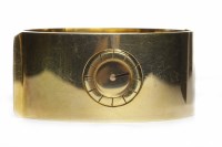 Lot 877 - LADY'S LANVIN GOLD PLATED MANUAL WIND CUFF...