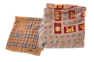 Lot 1328 - BURBERRY SILK SCARF