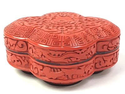 Lot 542 - CHINESE CINNABAR BOX