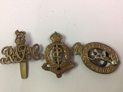 Lot 455 - GROUP OF BRITISH ARMY CAP BADGES
