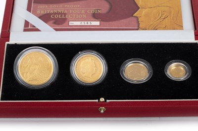 Lot 143 - BRITANNIA GOLD PROOF FOUR COIN COLLECTION