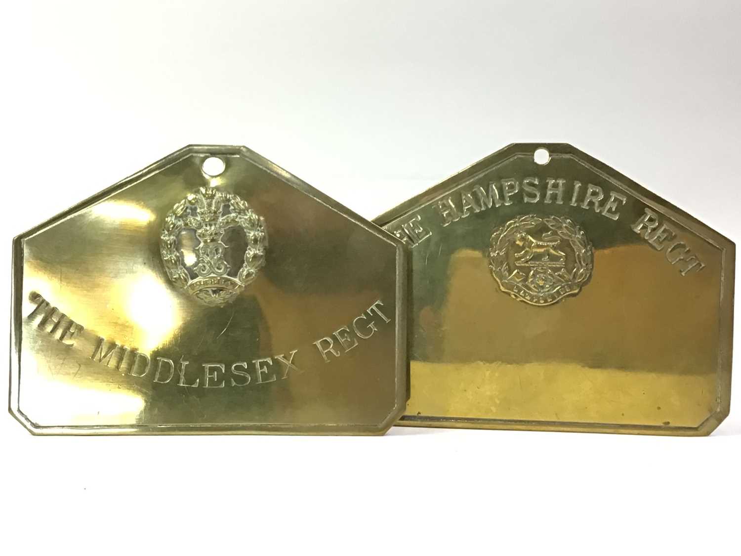 Lot 458 - SEVEN REGIMENTAL BED PLATES