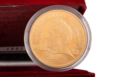 Lot 149 - THE QUEEN MOTHER CENTENARY YEAR GOLD  PROOF CROWN