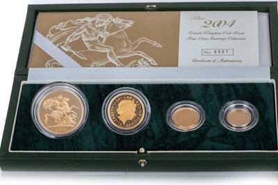 Lot 158 - UNITED KINGDOM GOLD PROOF FOUR COIN SOVEREIGN COLLECTION