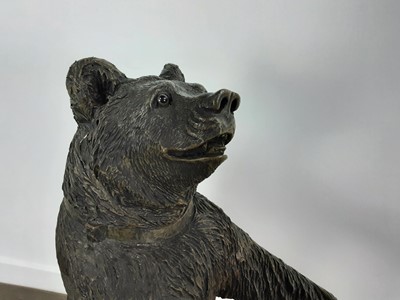 Lot 554 - RESIN 'BLACK FORREST BEAR' STICKSTAND