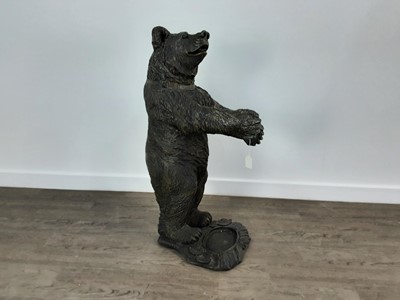 Lot 554 - RESIN 'BLACK FORREST BEAR' STICKSTAND