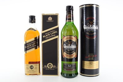 Lot 207 - GLENFIDDICH 12 YEAR OLD SPECIAL RESERVE AND JOHNNIE WALKER 12 YEAR OLD BLACK LABEL