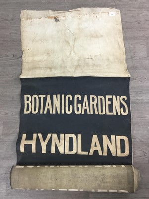 Lot 581 - GLASGOW TRAM DESINATION BLIND